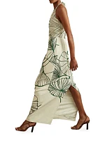 Lexi Shell Halter Maxi Dress