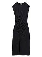 Lenara Ruched Midi-Dress