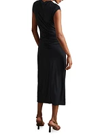 Lenara Ruched Midi-Dress