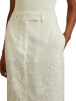 Denver Floral Tulle Midi-Skirt