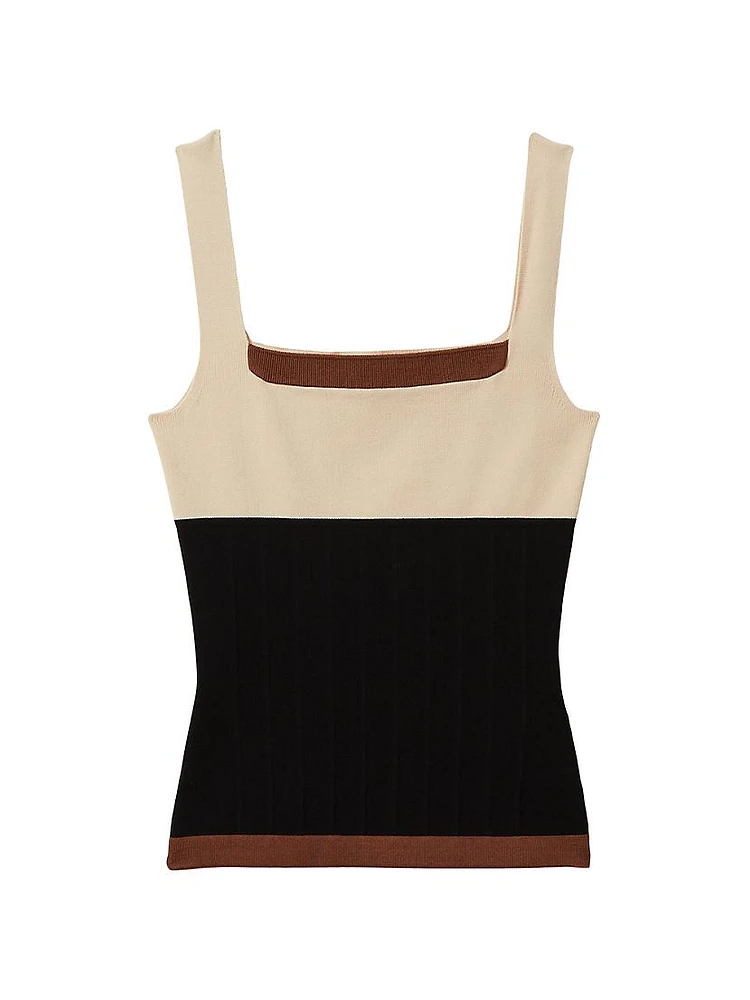 Maki Colorblock Squareneck Tank Top