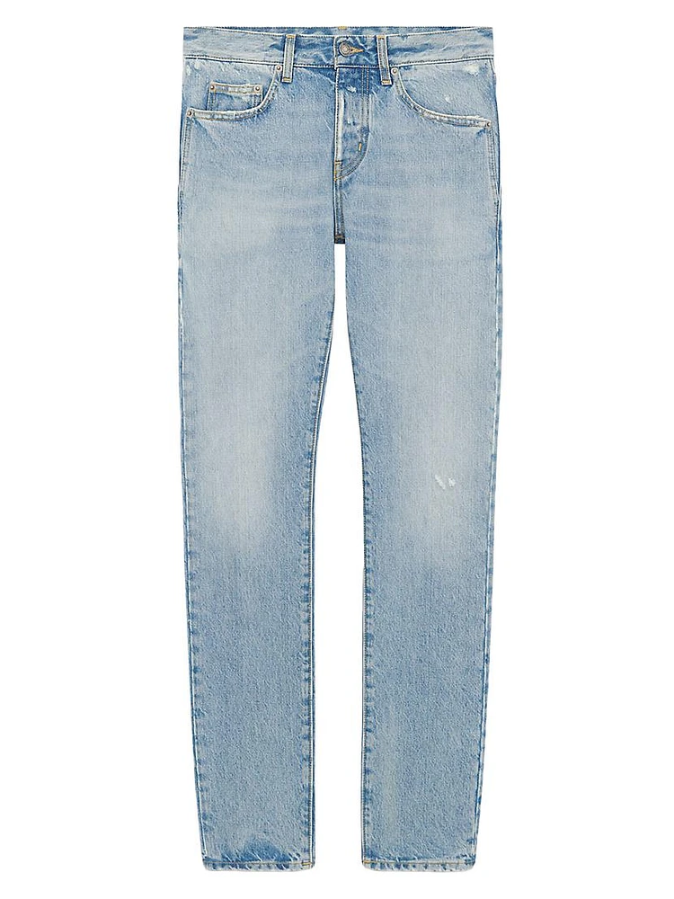 Slim-Fit Jeans Waves Denim