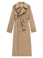 Trench Coat in Cotton Serge