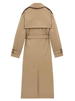 Trench Coat in Cotton Serge