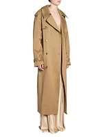 Trench Coat in Cotton Serge