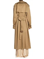 Trench Coat in Cotton Serge