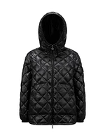 Quilted Down Zip-Up Shirt Jacket