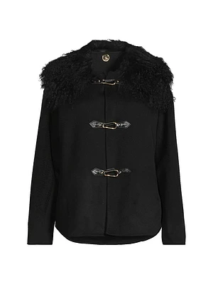 Esme Double-Face Wool Short Coat
