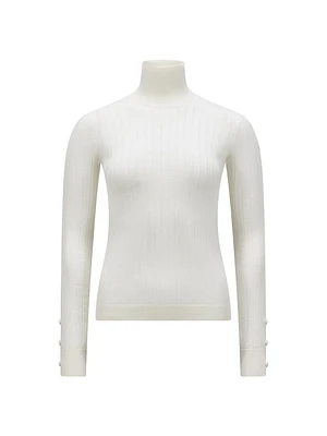 Wool Cashmere Turtleneck Sweater