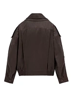 Bomber Jacket in Lambskin