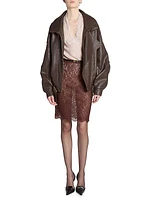 Bomber Jacket in Lambskin