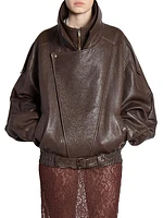 Bomber Jacket in Lambskin