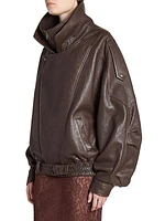 Bomber Jacket in Lambskin