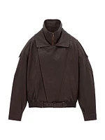 Bomber Jacket in Lambskin