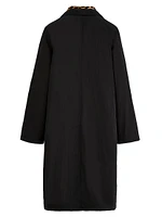 Leopard Double-Layer Wool Coat