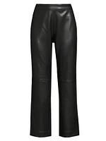 July Panadi Faux Leather Flare Pants