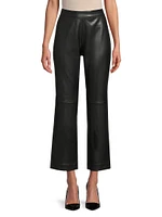 July Panadi Faux Leather Flare Pants