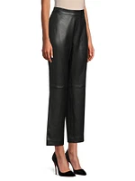 July Panadi Faux Leather Flare Pants