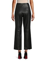 July Panadi Faux Leather Flare Pants