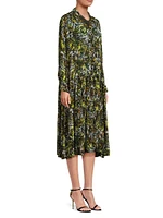 Nergis Leafy Shirtdress