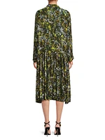 Nergis Leafy Shirtdress