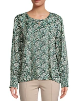 Baila Scallop Palm Blouse