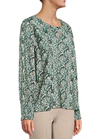 Baila Scallop Palm Blouse