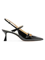 Tita 60MM Leather Slingback Pumps