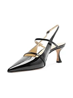 Tita 60MM Leather Slingback Pumps