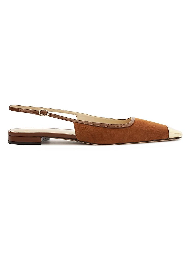 Olivia Suede Ballet Flats