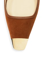 Olivia Suede Ballet Flats