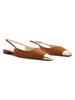 Olivia Suede Ballet Flats