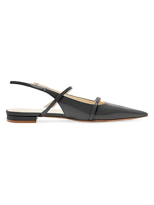 Tita Double-Strap Leather Flats