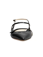 Tita Double-Strap Leather Flats