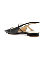 Tita Double-Strap Leather Flats