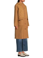 Tamsin Wool-Blend Quilted Coat