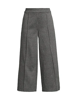 September Piana Houndstooth Culotte Pants