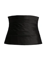 Silk Faille Cummerbund Corset