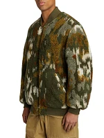 Ougos Jacquard Wool-Blend Bomber Jacket