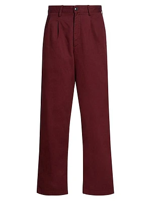 Double-Pleat Chino Pants