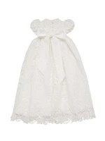 Baby Girl's Venice Lace Christening Gown & Bonnet Set