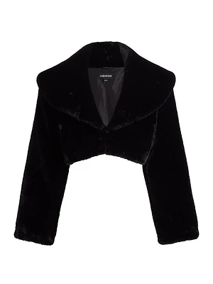Danika Faux Fur Cropped Jacket