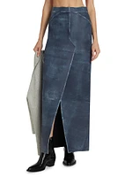 Mariette Leather Maxi Skirt