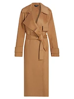 Margaret Wool-Blend Trench Coat