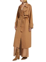 Margaret Wool-Blend Trench Coat