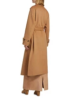 Margaret Wool-Blend Trench Coat