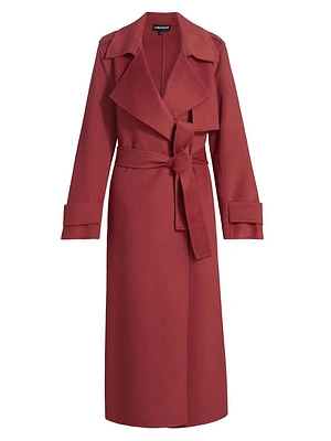 Margaret Wool-Blend Trench Coat