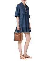 Chambray Denim Short Dress