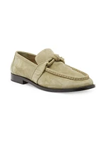 Astaire Leather Knot-Detail Loafers