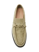 Astaire Leather Knot-Detail Loafers